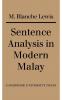 Sentence Analysis in Modern Malay