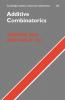 Additive Combinatorics