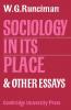 Sociology in Its Place