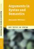 Arguments in Syntax and Semantics