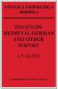 Essays on Medieval German and Other Poetry