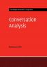 Conversation Analysis