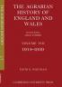 The Agrarian History of England and Wales