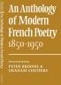 An Anthology of Modern French Poetry (1850 1950)