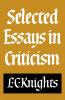 Selected Essays in Criticism