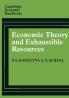 Economic Theory and Exhaustible Resources
