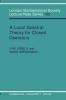 A Local Spectral Theory for Closed Operators