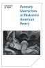 Painterly Abstraction in Modernist American             Poetry