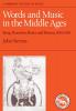 Words and Music in the Middle Ages