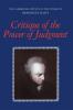 Critique of the Power of Judgment