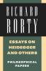Essays on Heidegger and Others