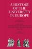 A History of the University in Europe