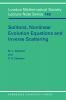 Solitons Nonlinear Evolution Equations and Inverse Scattering