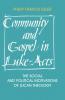 Community and Gospel in Luke-Acts
