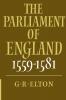 The Parliament of England 1559 1581