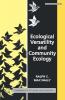 Ecological Versatility and Community Ecology