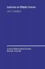 Lectures on Elliptic Curves
