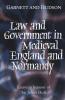 Law and Government in Medieval England and Normandy