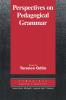 Perspectives on Pedagogical Grammar