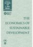 The Economics of Sustainable Development