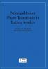 Nonequilibrium Phase Transitions in Lattice             Models