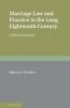 Marriage Law and Practice in the Long Eighteenth Century