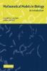 Mathematical Models in Biology