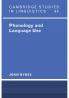 Phonology and Language Use