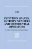 Function Spaces Entropy Numbers Differential Operators