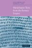 Manichaean Texts from the Roman Empire