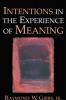 Intentions in the Experience of Meaning