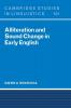 Alliteration and Sound Change in Early English