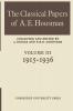The Classical Papers of A. E. Housman