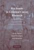 Key Issues in Criminal Career Research