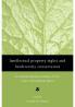 Intellectual Property Rights and Biodiversity Conservation