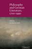 Philosophy and German Literature 1700-1990