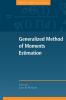 Generalized Method of Moments Estimation