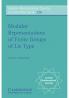 Modular Representations of Finite Groups of Lie Type