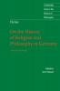 On the History of Religion and Philosophy in Germany