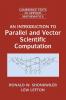 Intro to Parallel Vector Sci Comput