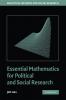 Essential Mathematics for Political and Social Research