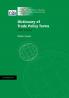 Dictionary of Trade Policy Terms