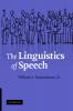 The Linguistics of Speech
