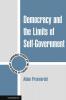 Democracy and the Limits of Self-Government