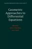 Geometric Approaches to Differential Equations