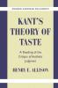 Kant's Theory of Taste