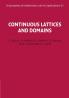 Continuous Lattices and Domains