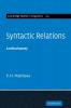 Syntactic Relations