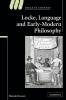 Locke Language and Early-Modern Philosophy