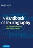 A Handbook of Lexicography